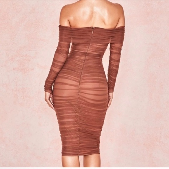 House of CB ANAIS Tulle Off-Shoulder Dress, S - Picture 6 of 10